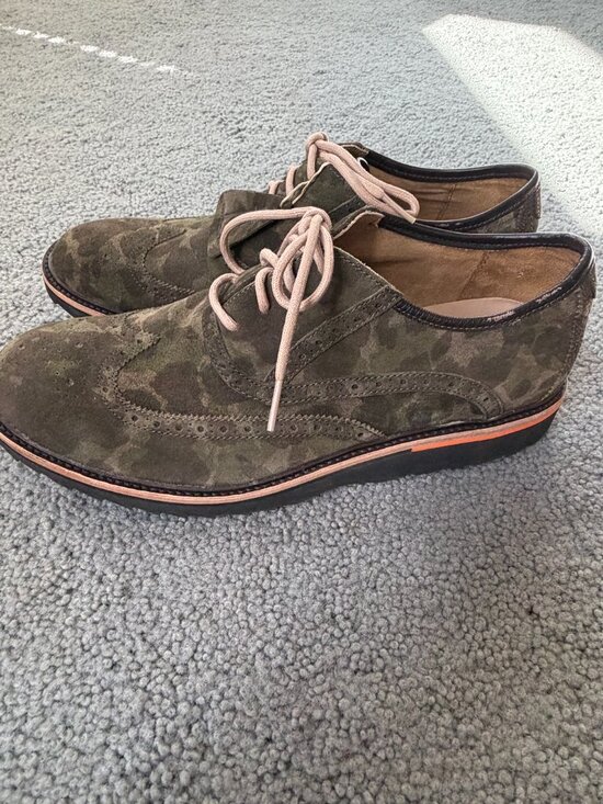 Rockport Green Camo Suede Leather Dress Oxfords - Men\'s Size 12 - New with Tags main image 8